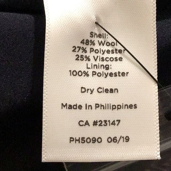 Talbots Petites Blue Pink Plaid Wool Blend Scalloped Edge Button Mini Skirt NEW - Picture 15 of 16